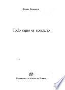 Todo signo es contrario