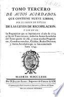 Tomo primero[-segundo] de las Leyes de recopilacion ...
