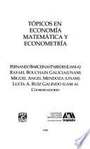 Tópicos en economía matemática y ecometría