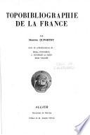 Topobibliograhie de la France
