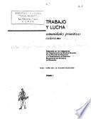 Trabajo y lucha: Comunidades primitivas. Esclavismo
