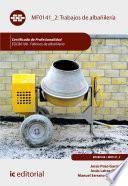 Trabajos de albañilería. EOCB0108