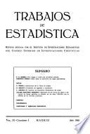 Trabajos de Estadística Y de Investigacion Operativa