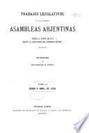 Trabajos lejislativos de las primeras asambleas arjentinas