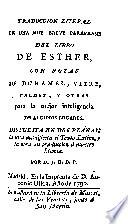 Traduccion literal en una muy breve parafrasis del libro de Esther