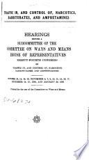 Traffic In, and Control Of, Narcotics, Barbiturates, and Amphetamines