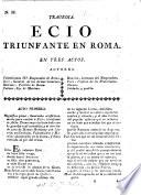Tragedia Ecio triunfante en Roma