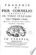 Tragedie di Pier Cornelio, 1