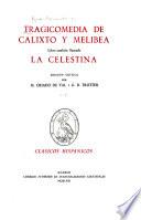 Tragicomedia de Calixto y Melibea