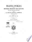 Traites Publics de la Royale Maison de Savoie