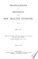 Transactions and Proceedings of the New Zealand Institute