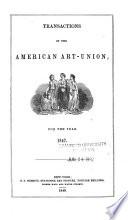 Transactions of the American Art-Union, for the Year ...