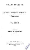 Transactions of the American Institute of Mining Engineers