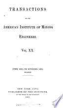 Transactions of the American Institute of Mining, Metallurgical and Petroleum Engineers
