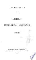 Transactions of the American Philological Association