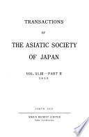 Transactions of the Asiatic Society of Japan