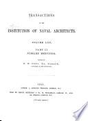 Transactions of the Institution of Naval Architects