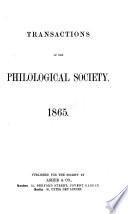 Transactions of the Philological Society