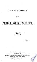 Transactions of the Philological Society
