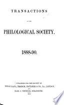 Transactions of the Philological Society