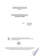 Transicion demografica en el Ecuador