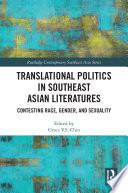 Translational Politics in Southeast Asian Literatures