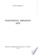 TRASCENDENZA IMMANENZA ARTE