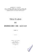 Tratado de derecho de aguas