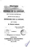 Tratado de la divinidad de la Confesión, con trabajos históricos