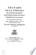 Tratado de la nobleza de la corona de Aragon