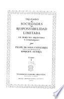 Tratado de sociedades de responsabilidad limitada en derecho argentino y comparado