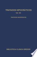 Tratados hipocráticos VII. Tratados quirúrgicos.