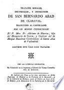 Tratados morales, doctrinales y dogmáticos de San Bernardo Abad de Claraval