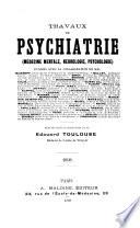 Travaux de psychiatrie