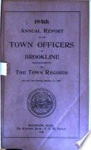 Treasurer's Report of the Receipts and Expenditures ...