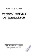 Treinta poemas de Marrakech