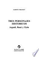 Tres personajes históricos
