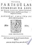 Trezena parte de las comedias de Lope de Vega Carpio
