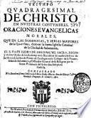 Triunfo quadragesimal de Christo en nuestras costumbres