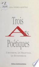 Trois arts poétiques : L'assommoir, Les Malavoglia, Les Buddenbrook