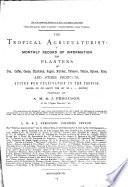 Tropical Agriculturist and Magazine of the Ceylon Agricultural Society