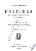 Trozos escogidos de literatura castellana: Verso