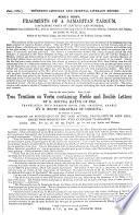 Trübner's American and Oriental Literary Record