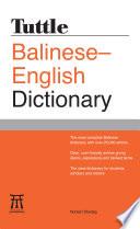 Tuttle Balinese-English Dictionary