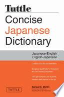 Tuttle Concise Japanese Dictionary