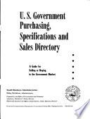 U.S. Government Purchasing, Specifications, and Sales Directory