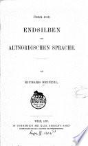 Ueber die Endsilben der altnordischen Sprache