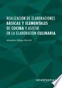 UF0056 Realización de elaboraciones básicas y elementales de cocina y asistir en la elaboración culinaria