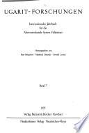 Ugarit-Forschungen