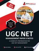 UGC NET Management Paper II Chapter Wise Note Book | Complete Preparation Guide
